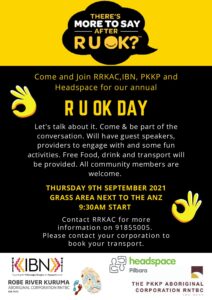 R U OK Day - Karratha @ ANZ Grass Area